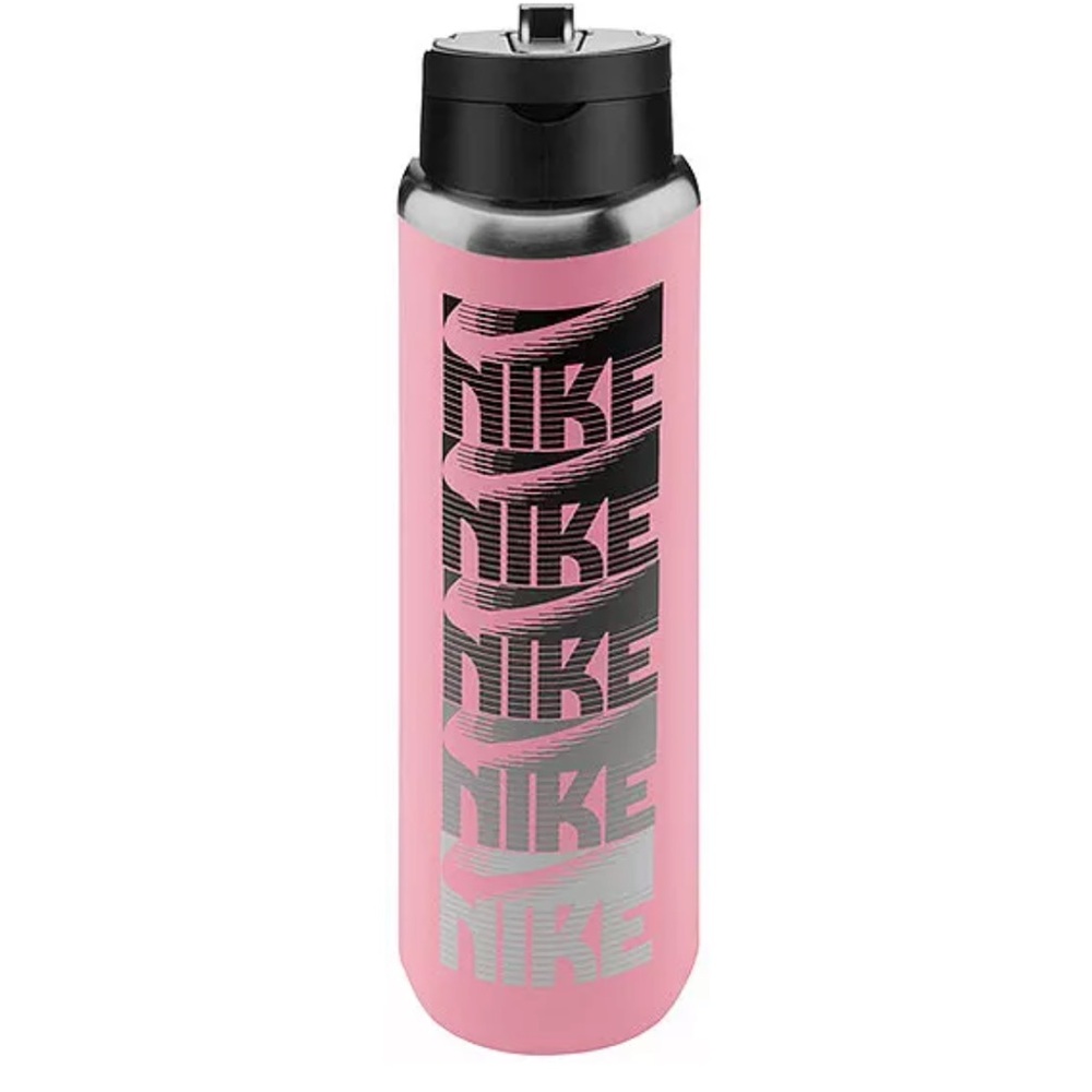 Nike Pink and Black Sports Bottle